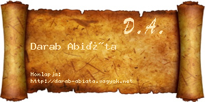 Darab Abiáta névjegykártya